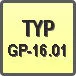 Piktogram - Typ: GP-16.01